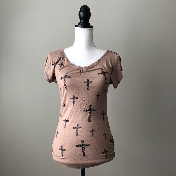 Flair Tops - FLAIR | Sheer Back T-shirt